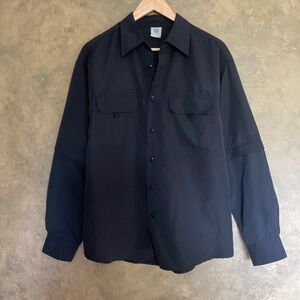 Vintage Y2K 725 Originals Oversized Convertible Zip-off Sleeve Button Down Shirt